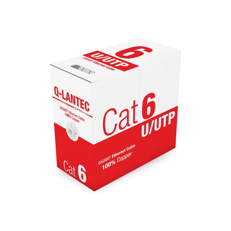 UTP kat.6 PVC 4PR Eca Q-LANTEC - 10 lat gwarancji [305m]