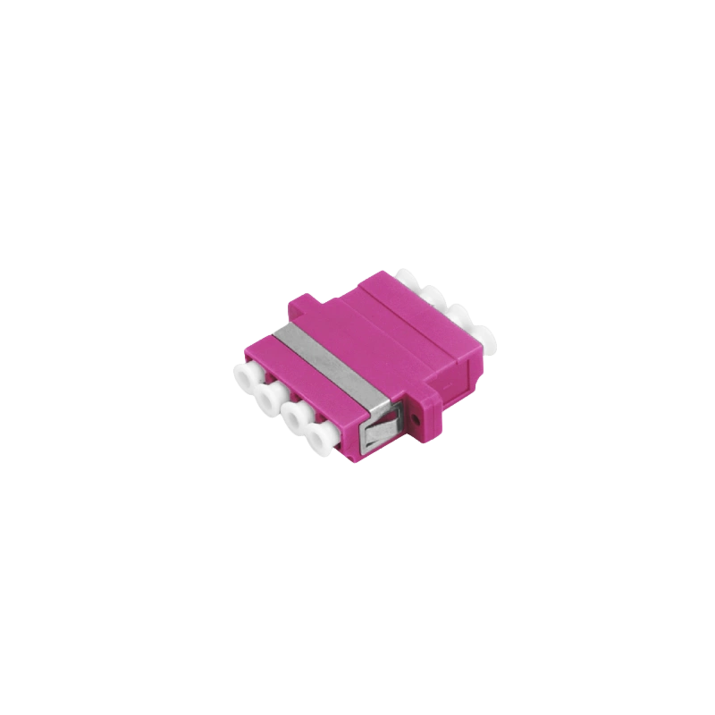 Adapter światłowodowy multimodowy OM4 LC quad ALANTEC