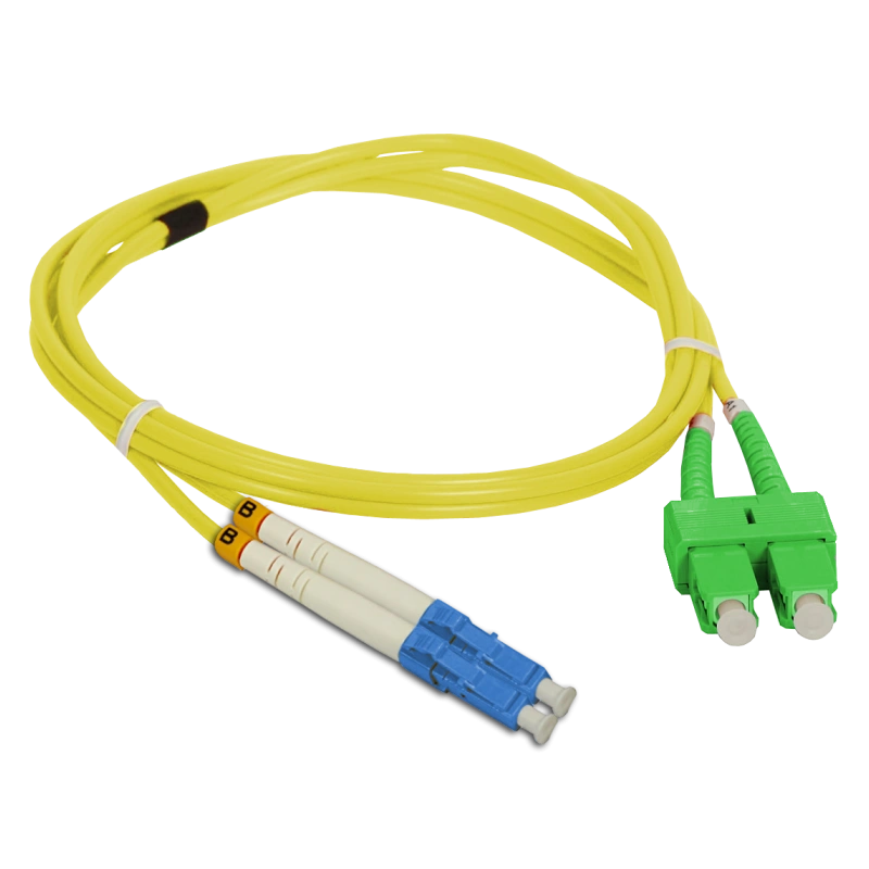 Patch cord SM SC/APC-LC duplex 9/125 3,0m ALANTEC