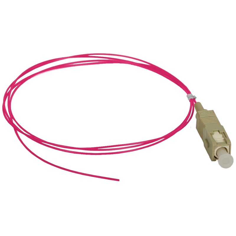 Pigtail MM OM4 1G 50/125 wtyk SC dł. 2m "EASY STRIP" ALANTEC