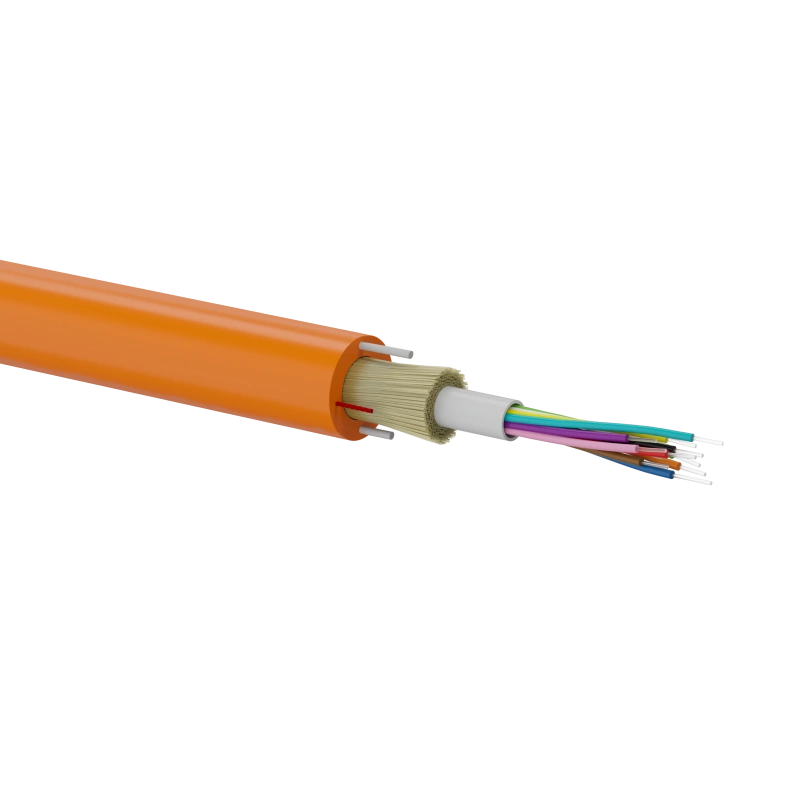 Kabel światłowodowy OS2 zewnętrzny DAC do bezpośredniego układania w ziemi, pomarańczowy SM 8J 9/125 G652D Fca PE ALANTEC