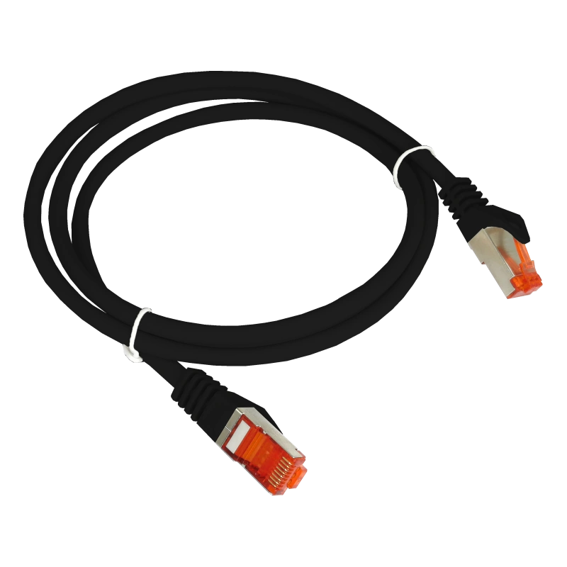 Patch-cord SFTP kat.6A LSOH 5,0m czarny ALANTEC