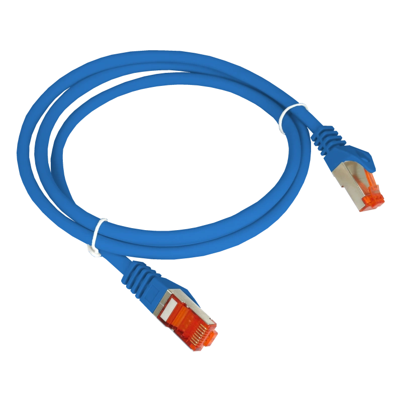 Patch-cord FTP kat.6 PVC 0,5m niebieski ALANTEC