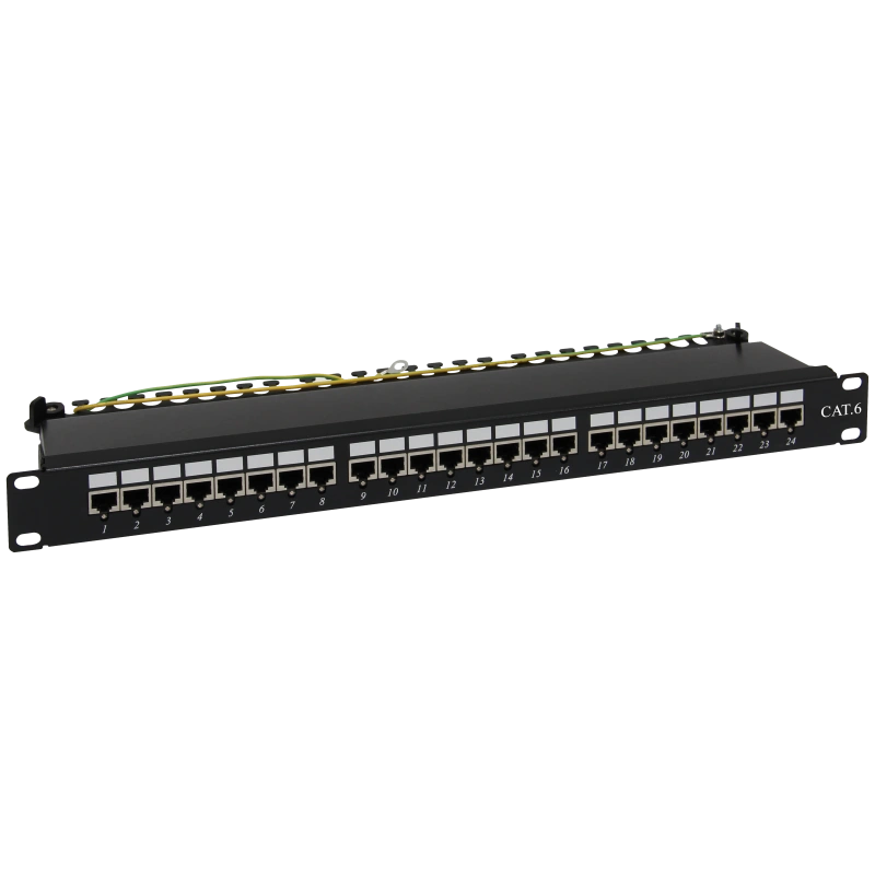 Patch panel NAVI LED STP kat.6 24 porty LSA 1U ALANTEC
