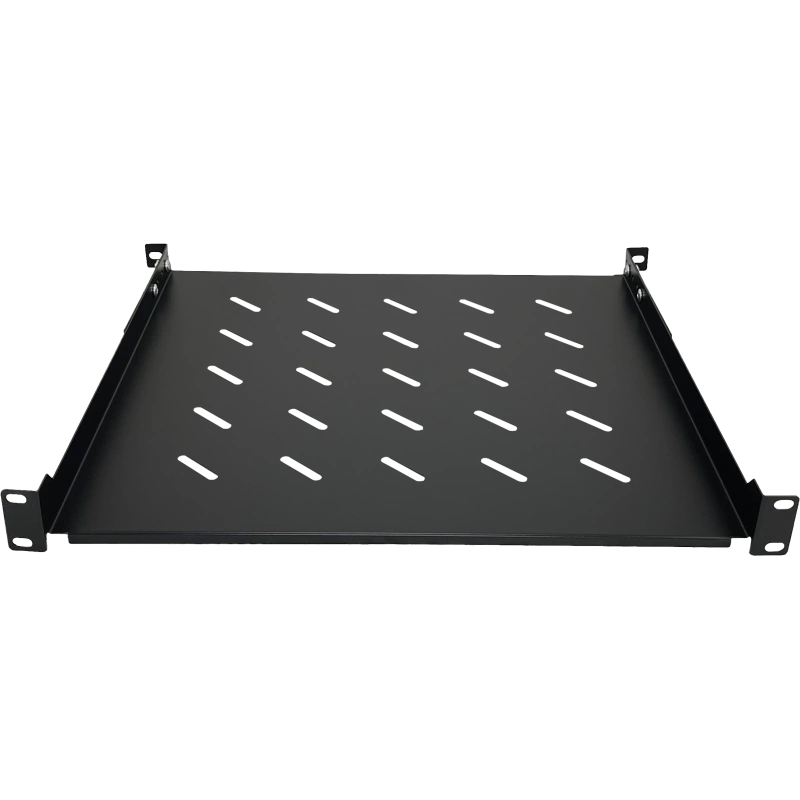 Półka stała 19" 1U głęb. 450mm, czarna, 4 punkty mocowania ALANTEC