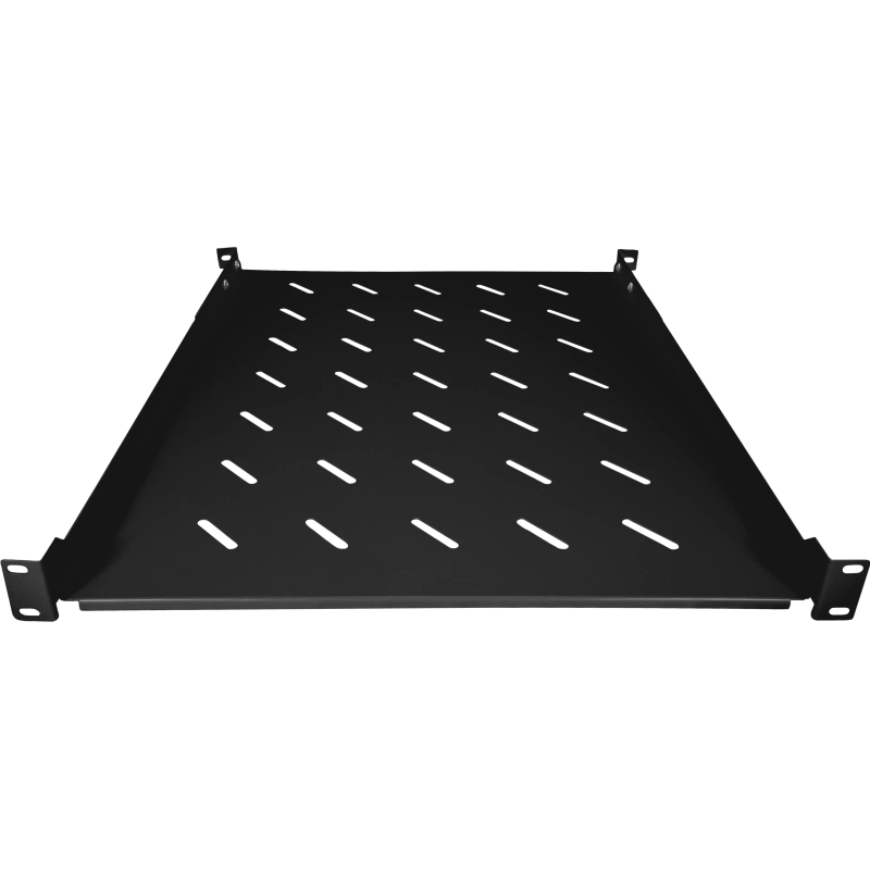 Półka stała 19" 1U głęb. 550mm, czarna, 4 punkty mocowania ALANTEC