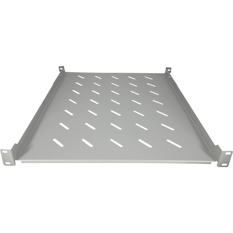 Półka stała 19" 1U głęb. 550mm, kolor szara, 4 punkty mocowania ALANTEC
