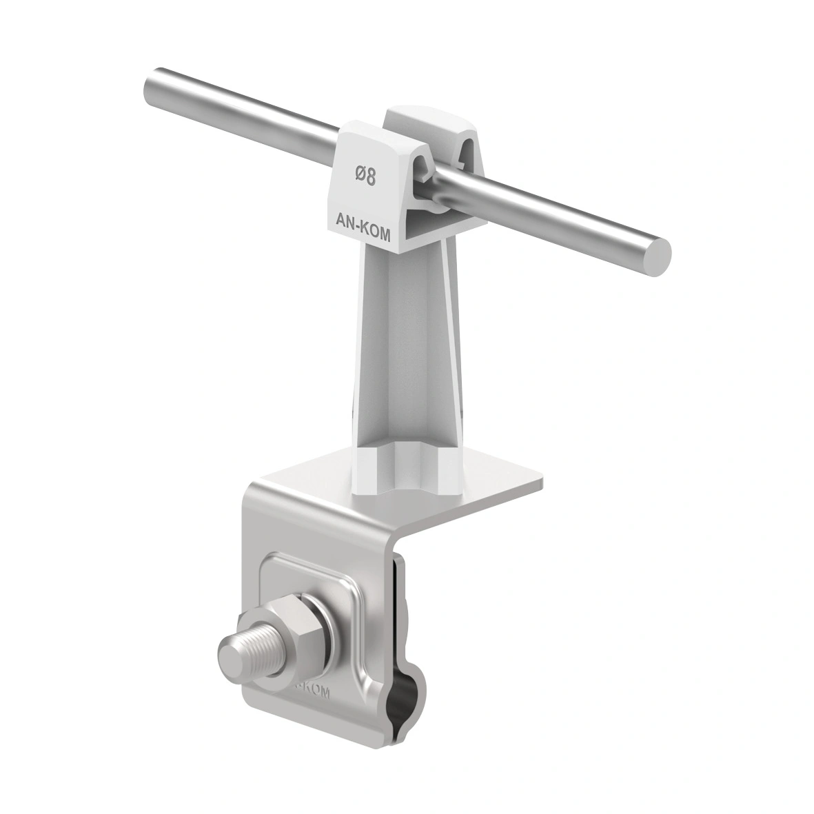 Uchw.na felc uniwersal.Z-zatrz.H=7cm /OH/ szary TYP AN-06H/OH/S