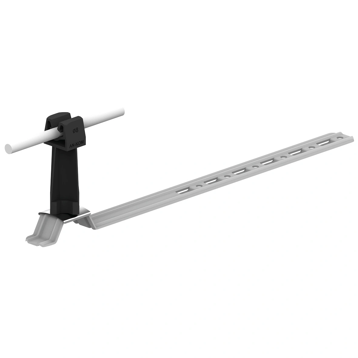Uchw.dach.uniw.Z-zatrz. L=420mm, Hd=75mm /OG/ czarny TYP AN-20KP/OG/C-N
