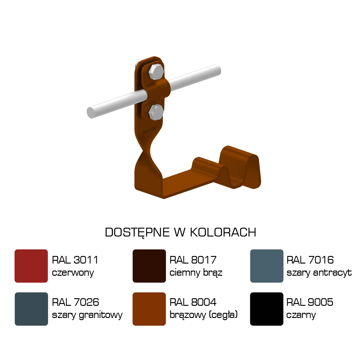 Uchwyt dach.prof.skr.Z-śr. WZÓR 32 H=10cm /LA/ TYP AN-29I/LA/