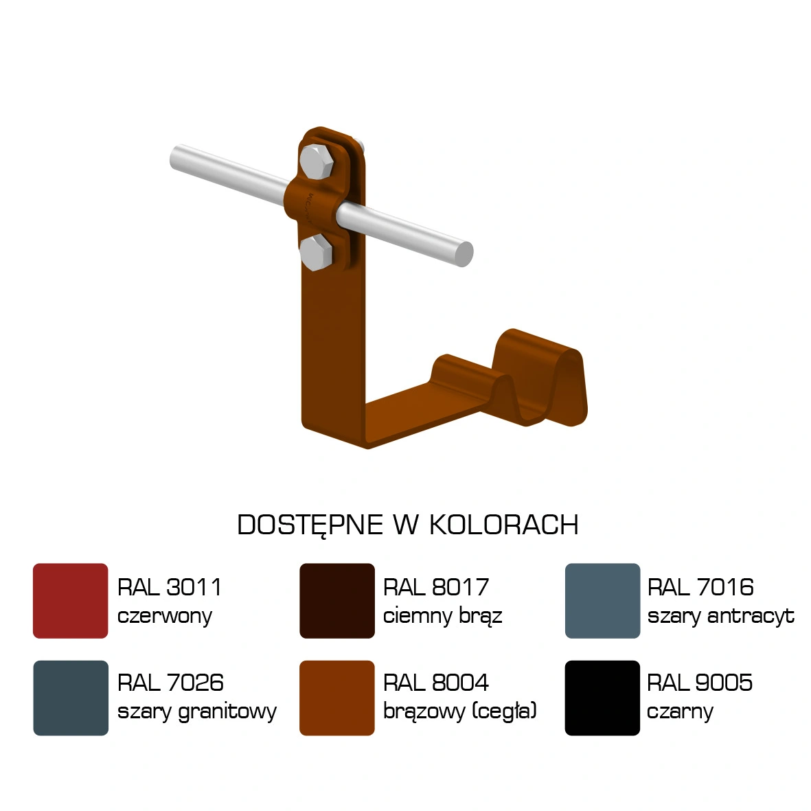 Uchwyt dach.prof.pros.Z-śr. WZÓR 32 H=10cm /LA/ TYP AN-26I/LA/