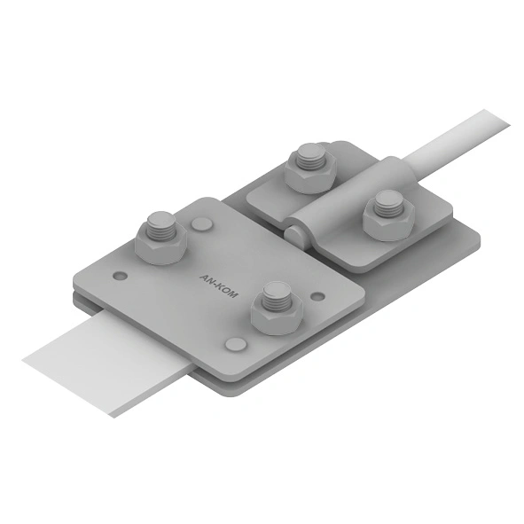 Złącze kontrolne 4-śrubowe M8 B=30mm typ 1 (stal ocynkowana ogniowo) AN-07+/OG/