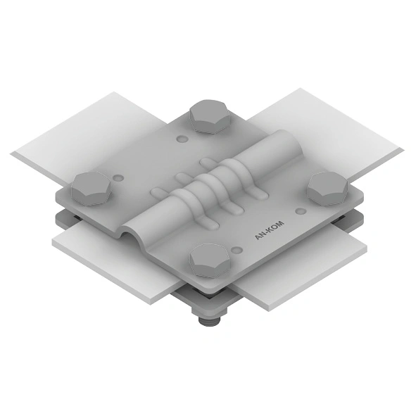 Złącze krzyżowe 2-płytkowe /duże/ B=50mm 4xM8 80mm x 80mm /OG/ AN-03A/OG/-1