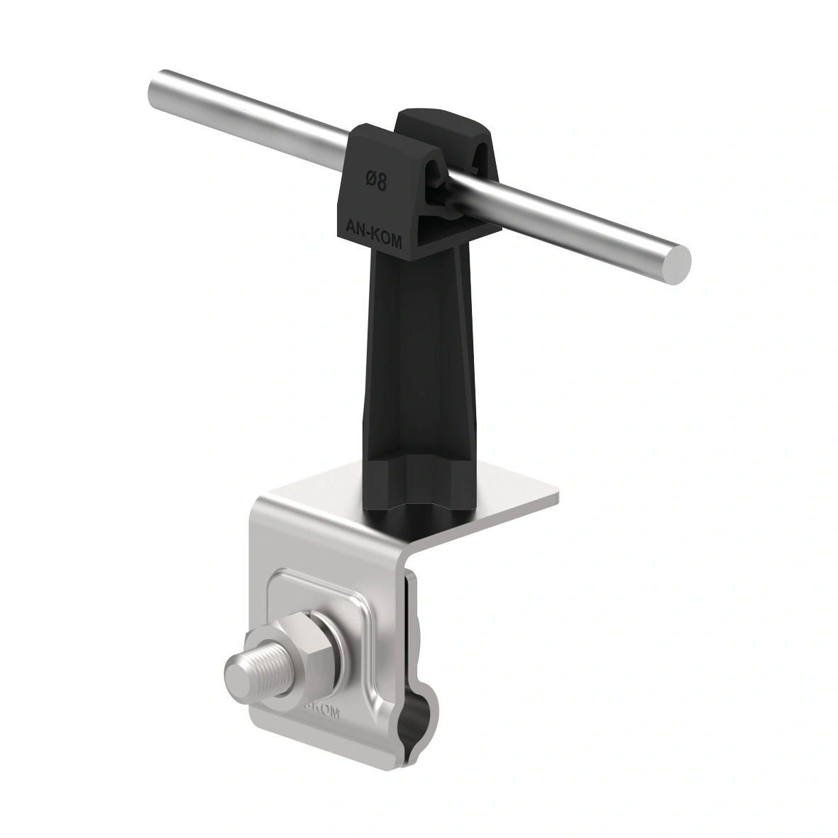Uchw.na felc uniwersal.Z-zatrz.H=7cm /OH/ czarny TYP AN-06H/OH/C