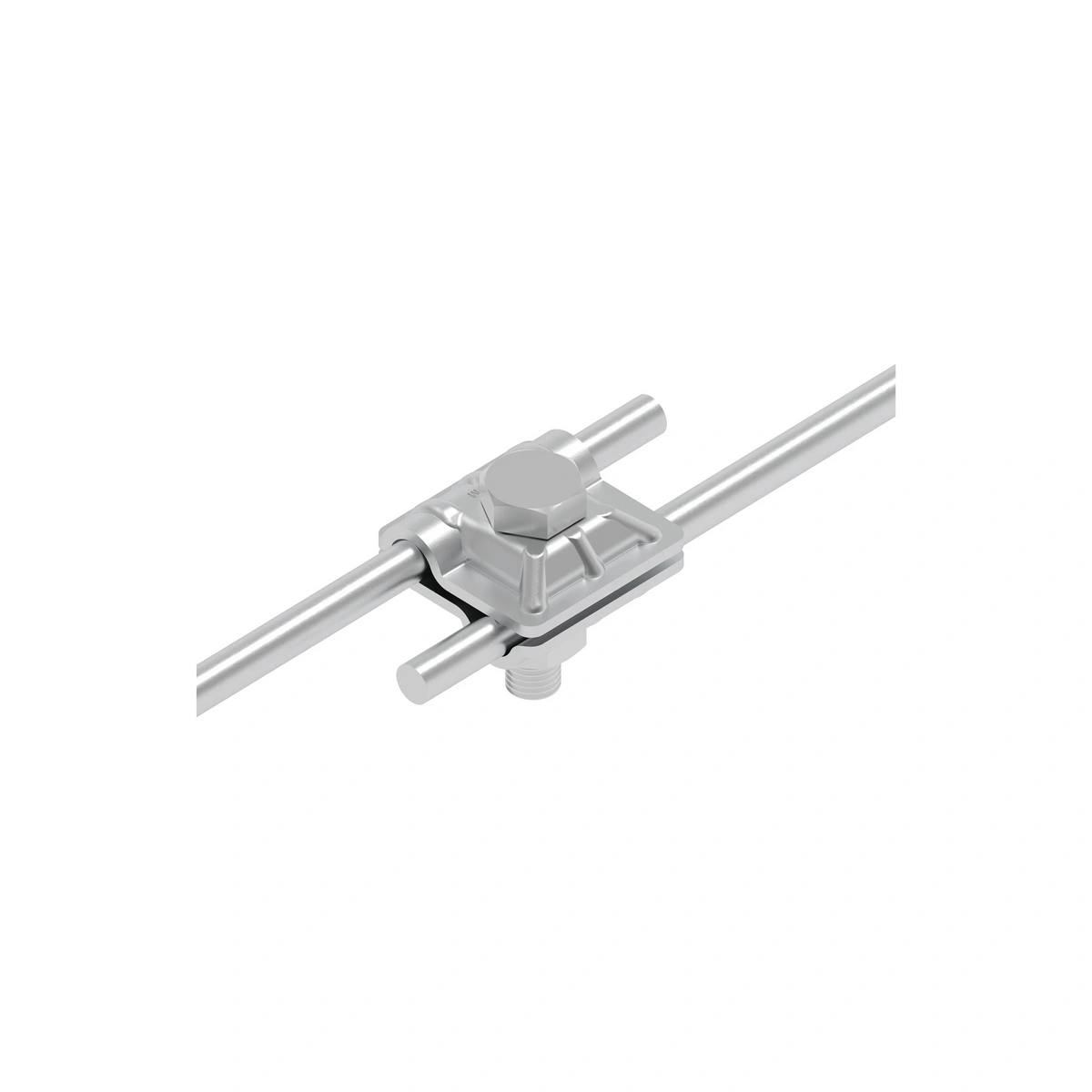 Złącze przelotowe 1-śrubowe M10 (stop aluminium) AN-01B/ALS/