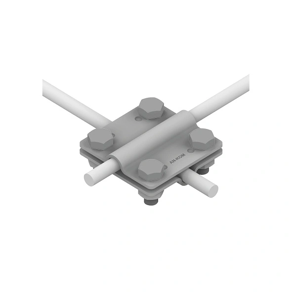 Złącze krzyżowe 2-płytkowe małe fi8/B=30mm, 4xM8 58mm x 58mmAN-04 /OG/ A191060