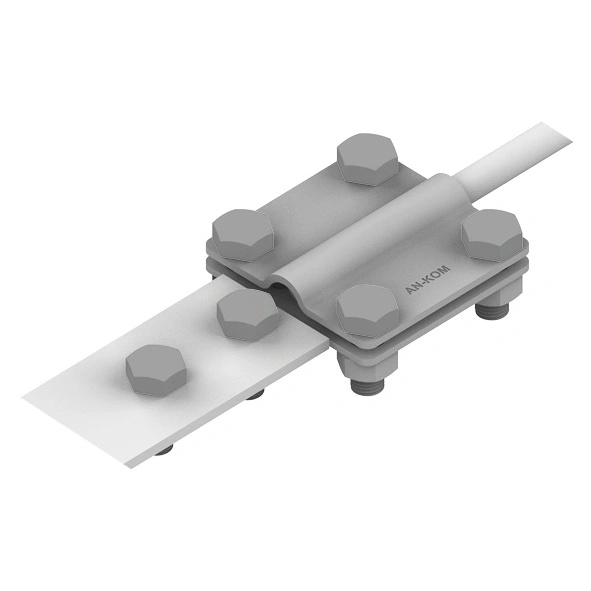 Złącze kontrolne 6-śrubowe M8 B=50mm typ 4 (stal ocynkowana ogniowo) AN-07B/OG/
