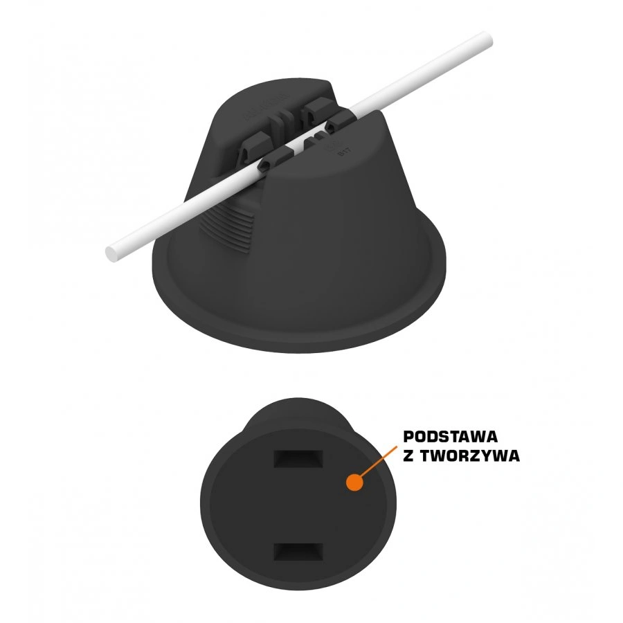 Uchwyt betonowy w tworzywie, podstawka z tworzywa /AN-11K/ B931516 [12]