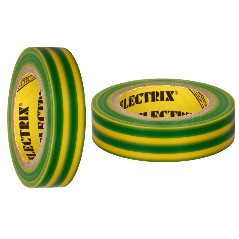 ELECTRIX 211 taśma elektroizolacyjna 0,13mm x 19mm x 20m żółto-zielona