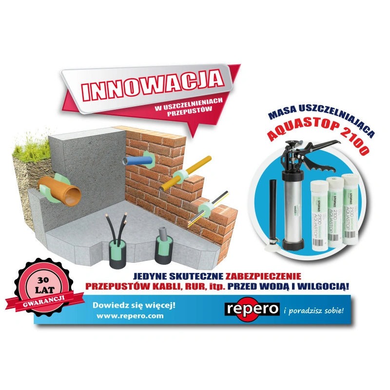 Masa Stopaq 2100 Aquastop 310 ml + końcówka