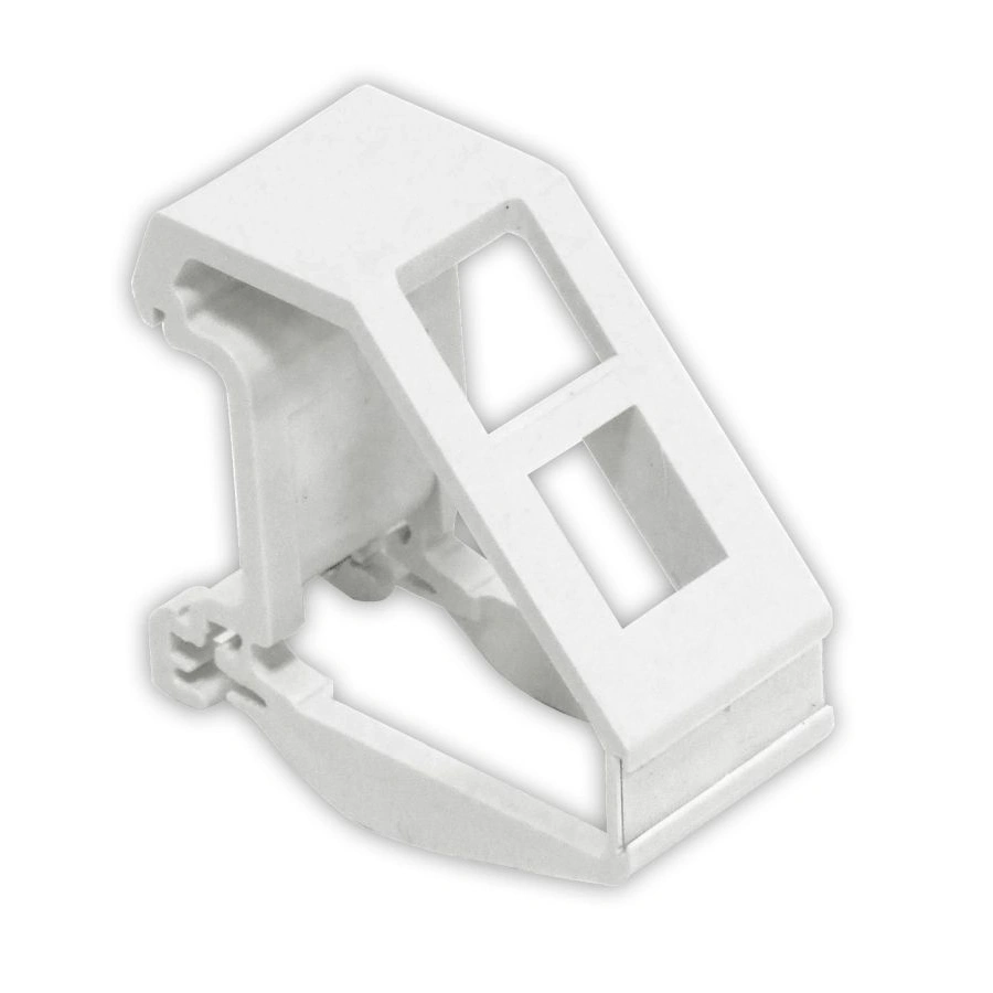 Adapter na szynę DIN do gniazda typu keystone, kolor biały