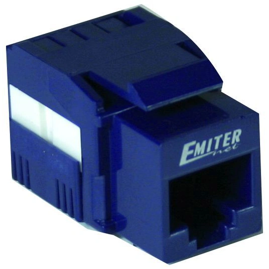 gniazdo UTP RJ 45 kat. 5e keystone niebieskie