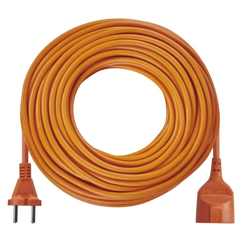 Przedłużacz 30m / 1 gniazdo / pomarańczowy / PVC / 230V / 1mm2
