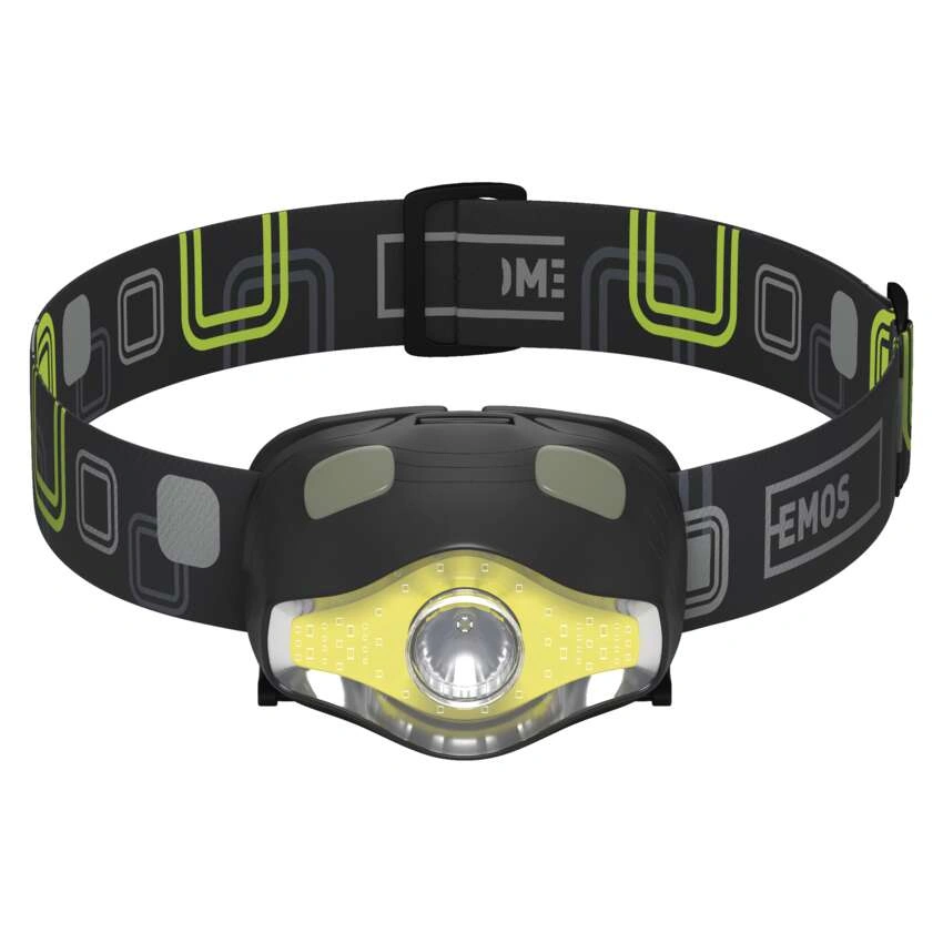Latarka czołowa LED COB 3W + LED 3W, 220 lm, 100m 3× AAA
