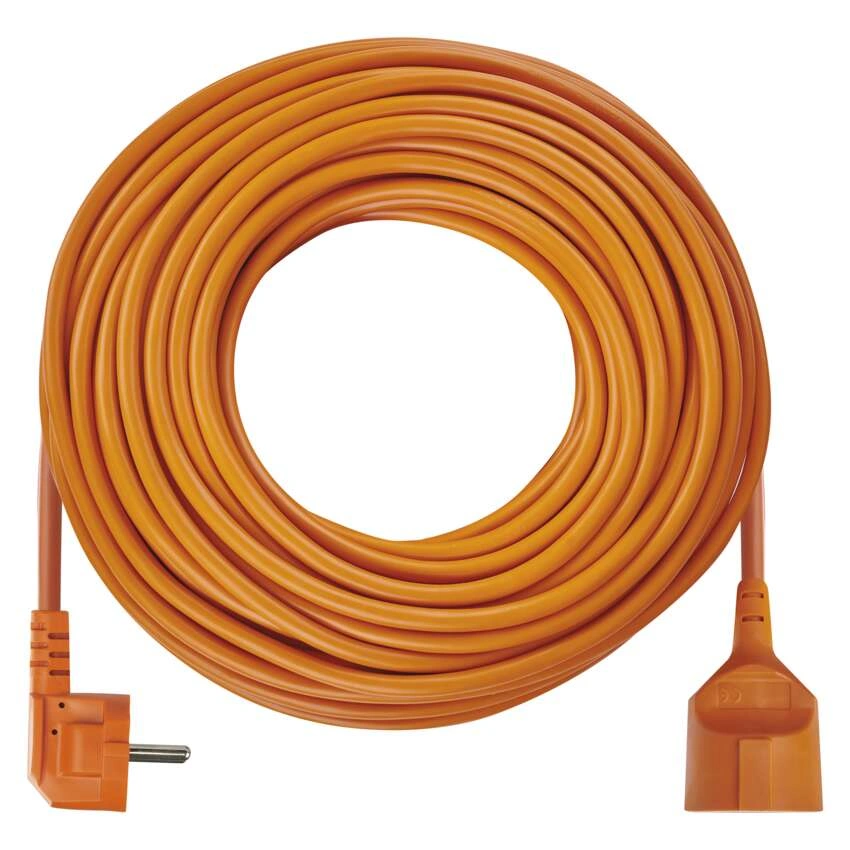 Przedłużacz 30m / 1 gniazdo / pomarańczowy / PVC / 230V / 1,5mm2