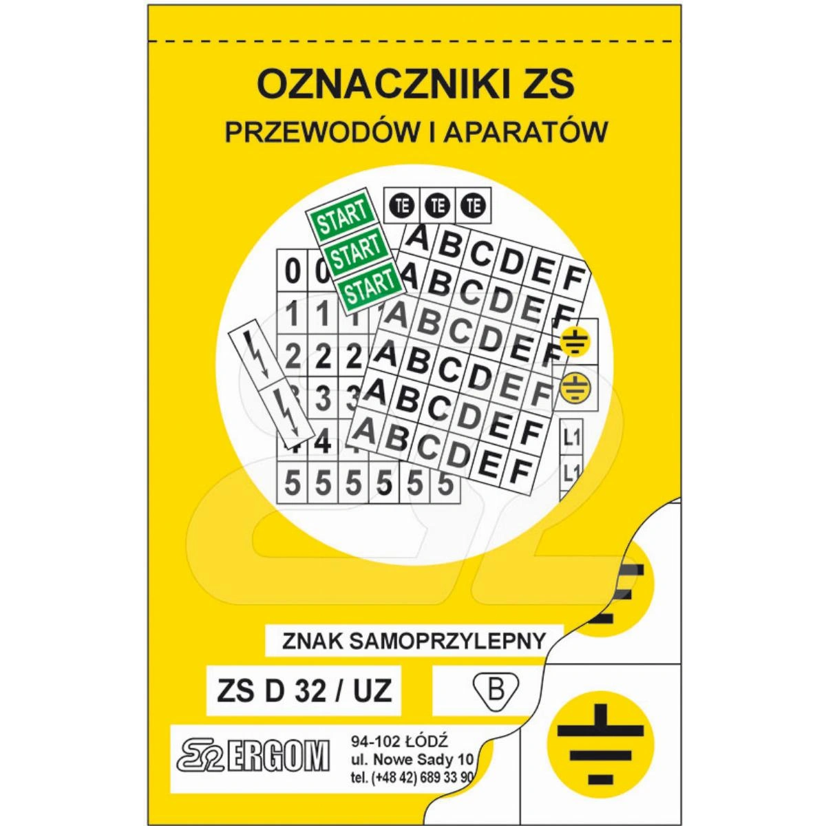 ZNAKI SAMOPRZYLEPNE ZS D32/UZK