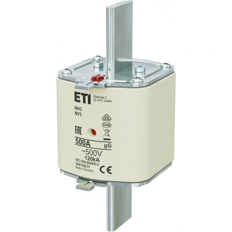 Bezpiecznik mocy WTN3 500A NH3 gG 500A/500V zwłoczna KOMBI
