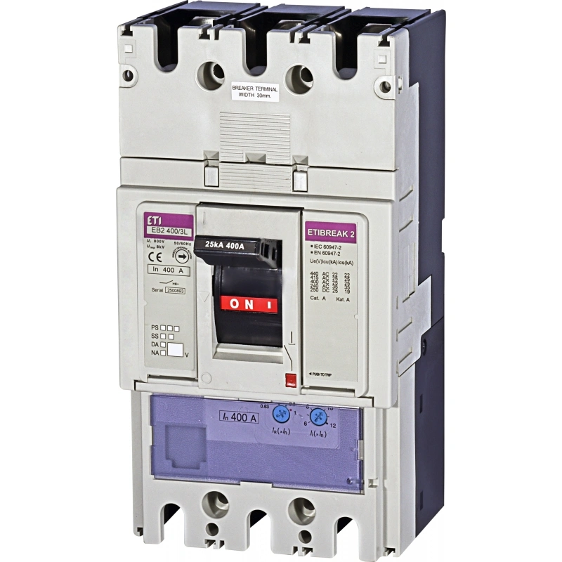 EB2 400/3L 400A 3p wyłącznik mocy 3P, 25kA, wyzw. TM