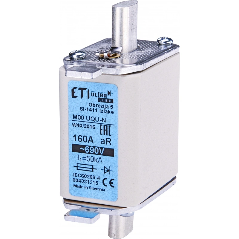 NH00 UQ gR 100A/690V Wkładka topikowa NH - ultraszybka