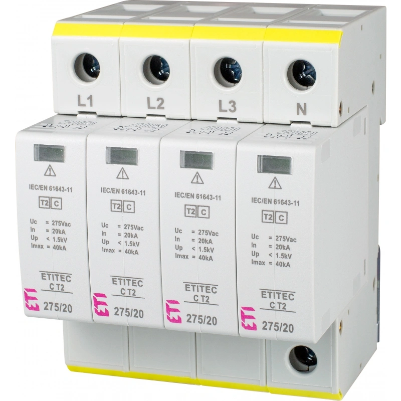 ETITEC C T2 275/20 4+0 Ogranicznik przepięć Typ 2 (kl.C)