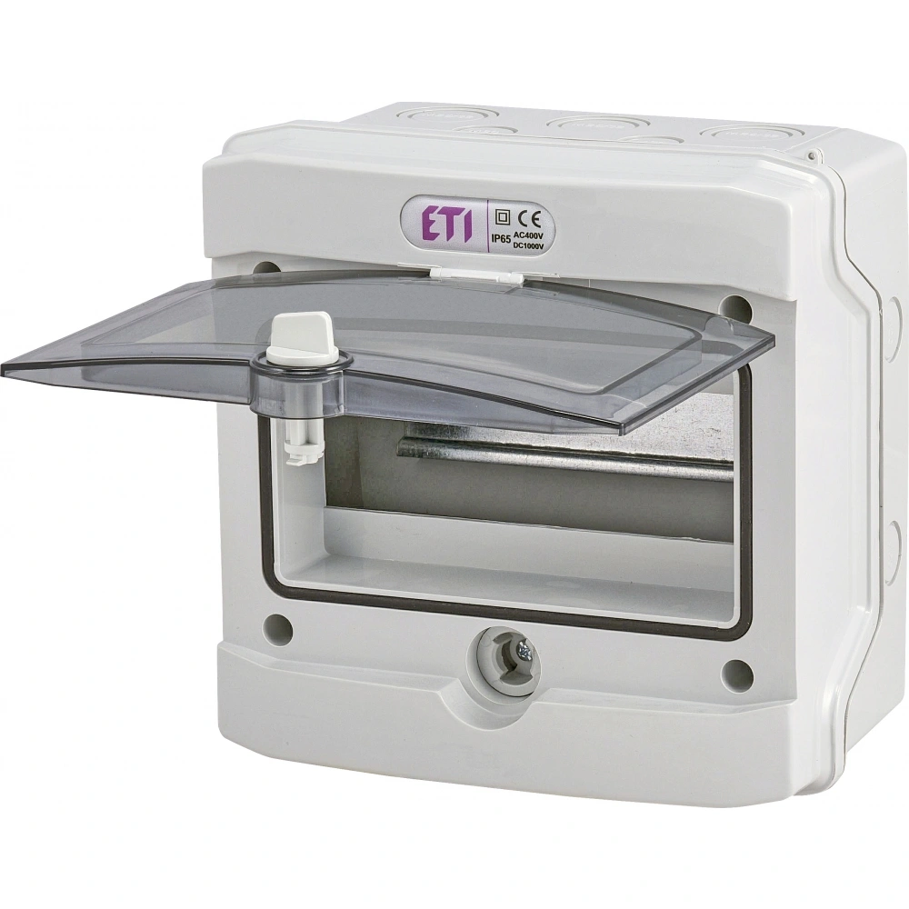 ECH-8G Obudowa natynkowa 8 mod. IP65 drzwi transparentne