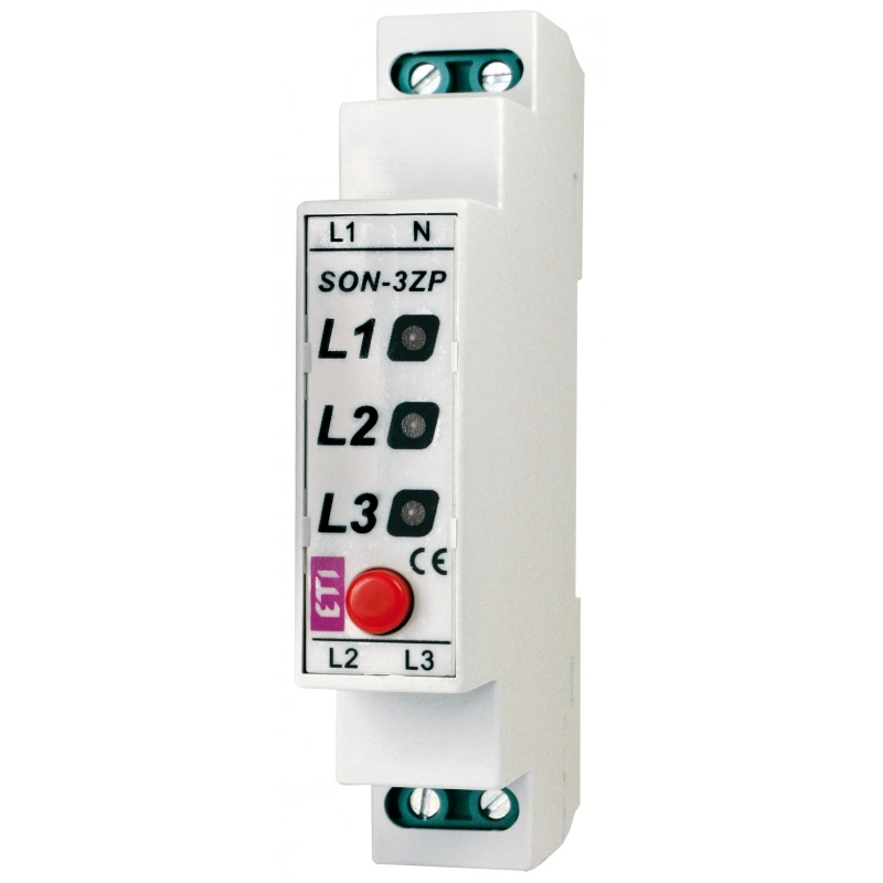 SON-3 ZP Sygnalizator obecności napięcia - Lampka z przyciskiem (3 x czerwona LED)