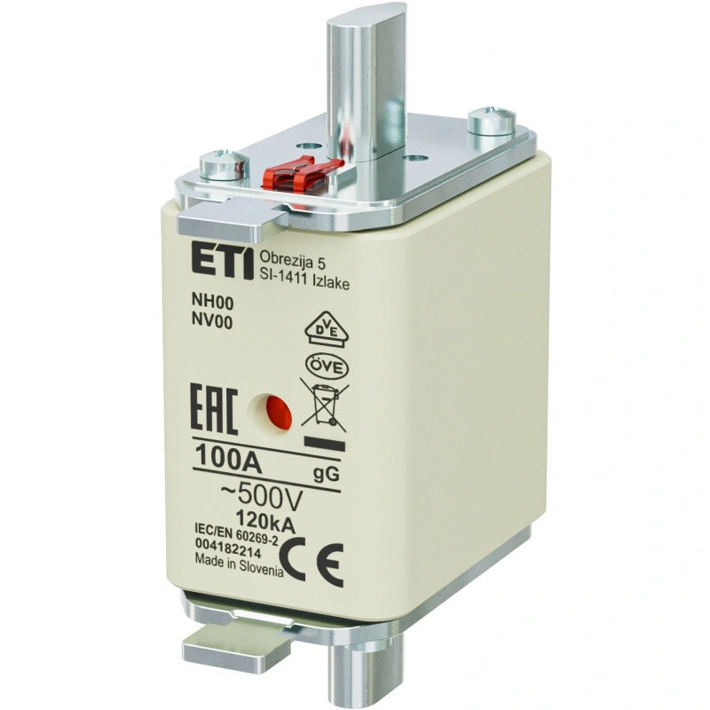 Bezpiecznik mocy WT-00/T 100A NH00 gG /500V