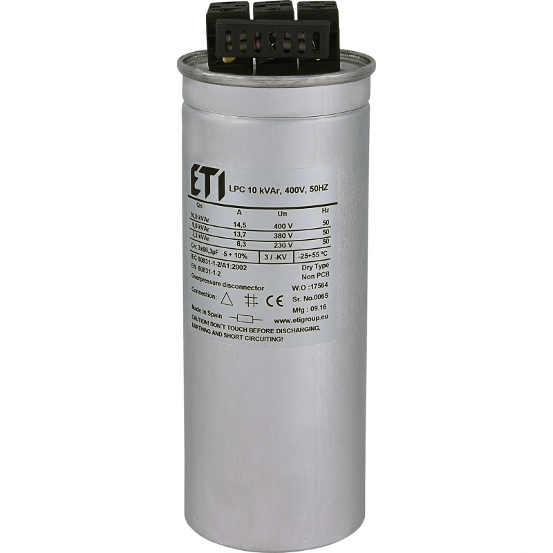 LPC 10 kVAr, 400V, 50Hz Kondensator