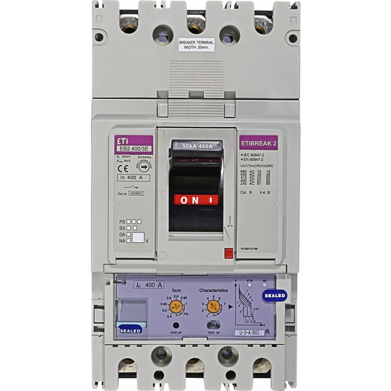 EB2 400/3E 400A 3p wyłącznik mocy 3P, 50kA, wyzw. elektroniczny