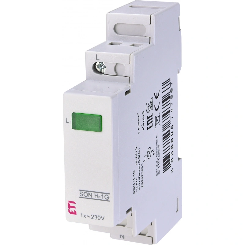 SON H-1G Sygnalizator obecności napięcia - Lampka (1 x zielona LED)