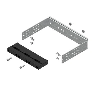 LG-B60-V2 P3 Wspornik z nośnikiem BBS 3-bieg. szerokość 2 (500), do szyn prądowych o rozstawie 60mm, montaż szyn w pionie na WP-A/WP-T