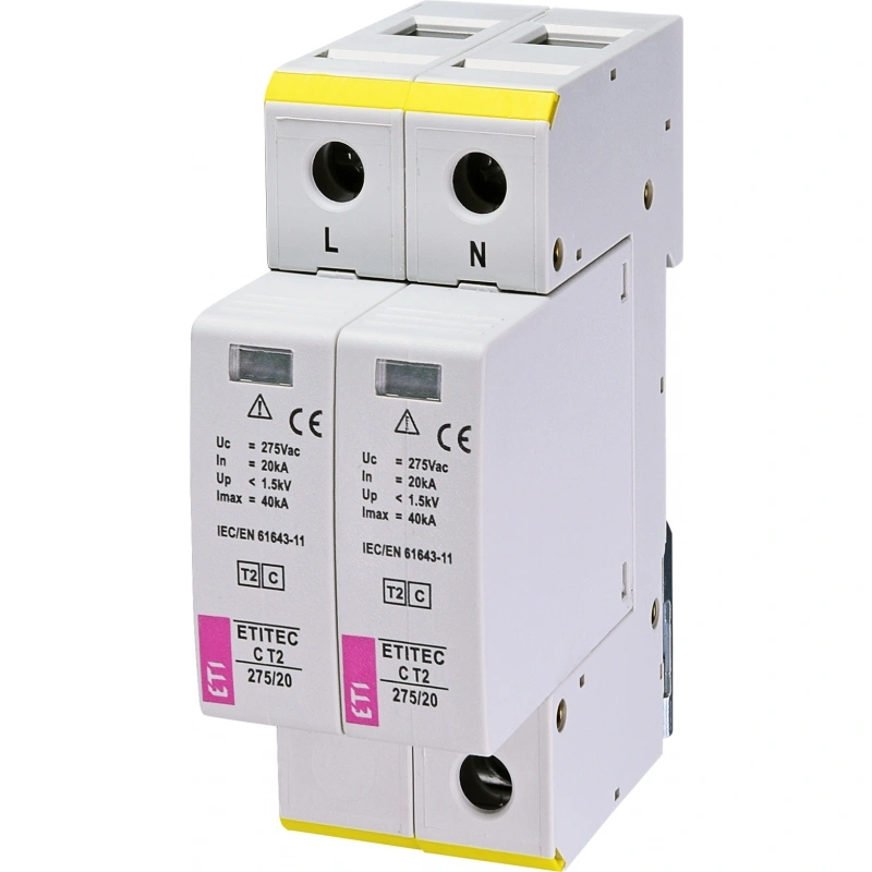 ETITEC C T2 275/20 2+0 Ogranicznik przepięć T2 (C)