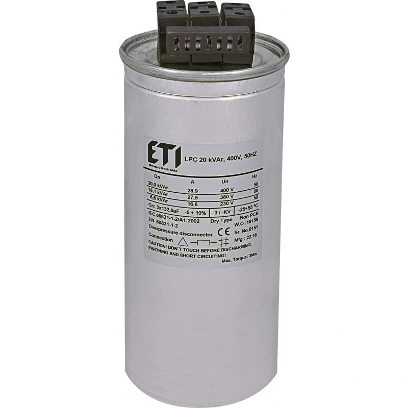 LPC 20 kVAr, 400V, 50Hz Kondensator