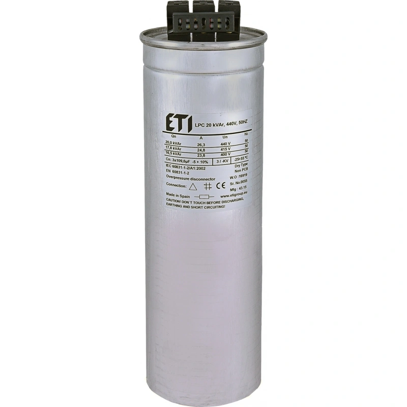 LPC 20 kVAr, 440V, 50Hz Kondensator