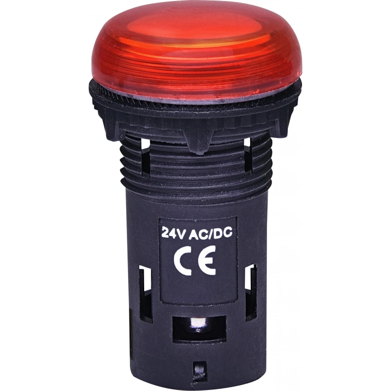 ECLI-024C-R Lampka LED 24V AC/DC - czerwona