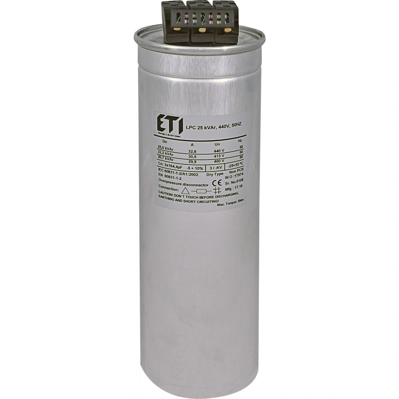 LPC 10 kVAr, 440V, 50Hz Kondensator