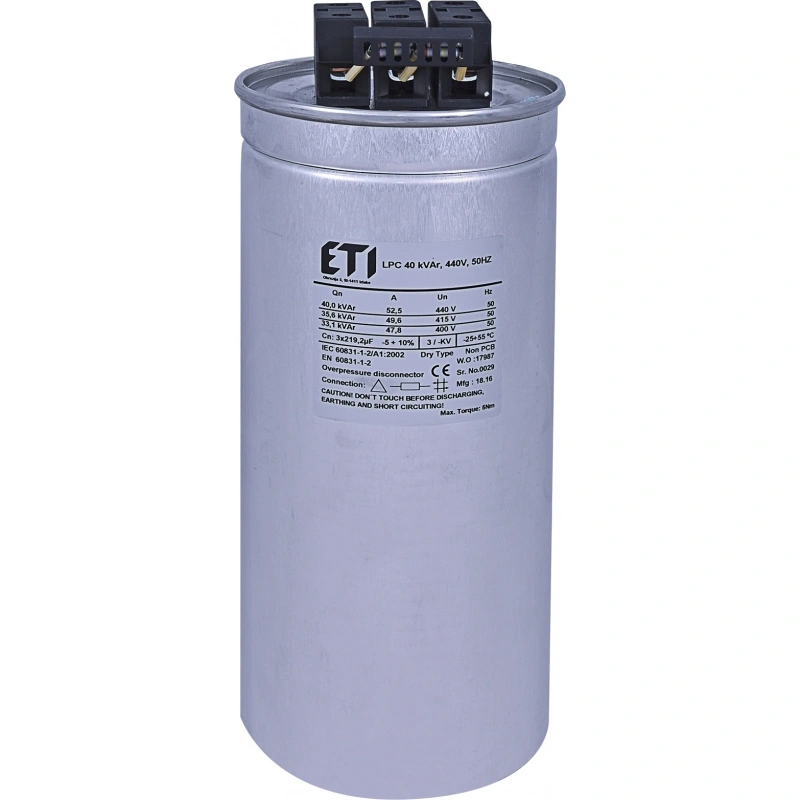LPC 40 kVAr, 440V, 50Hz Kondensator