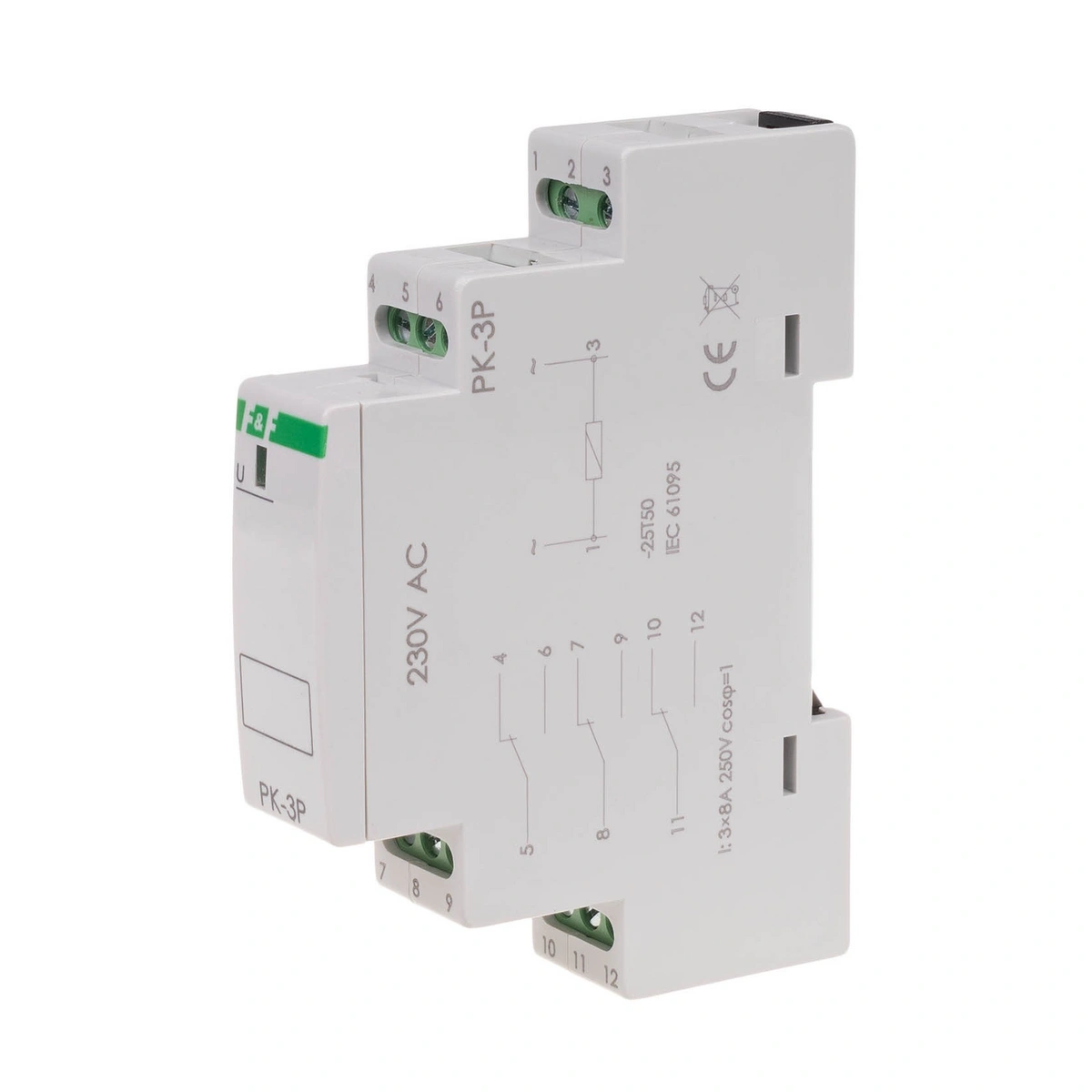 Przekaźnik elektromagnetyczny PK-3P-230V