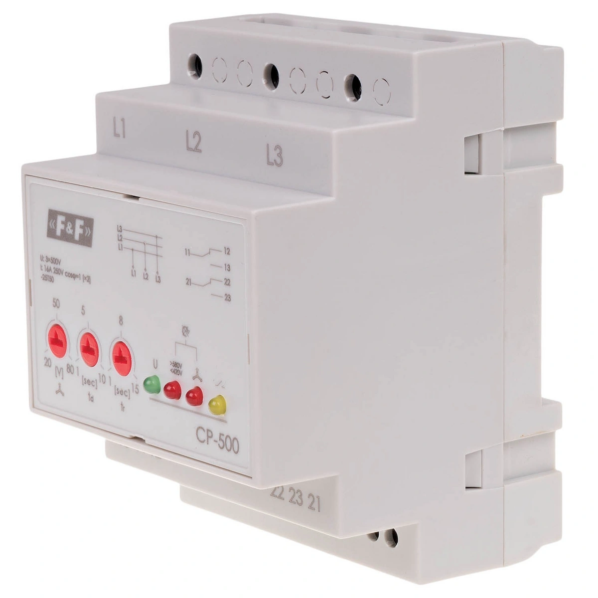 CP-500 przekaźnik napięciowy trójfazowy, Un=3x500V (bez N)