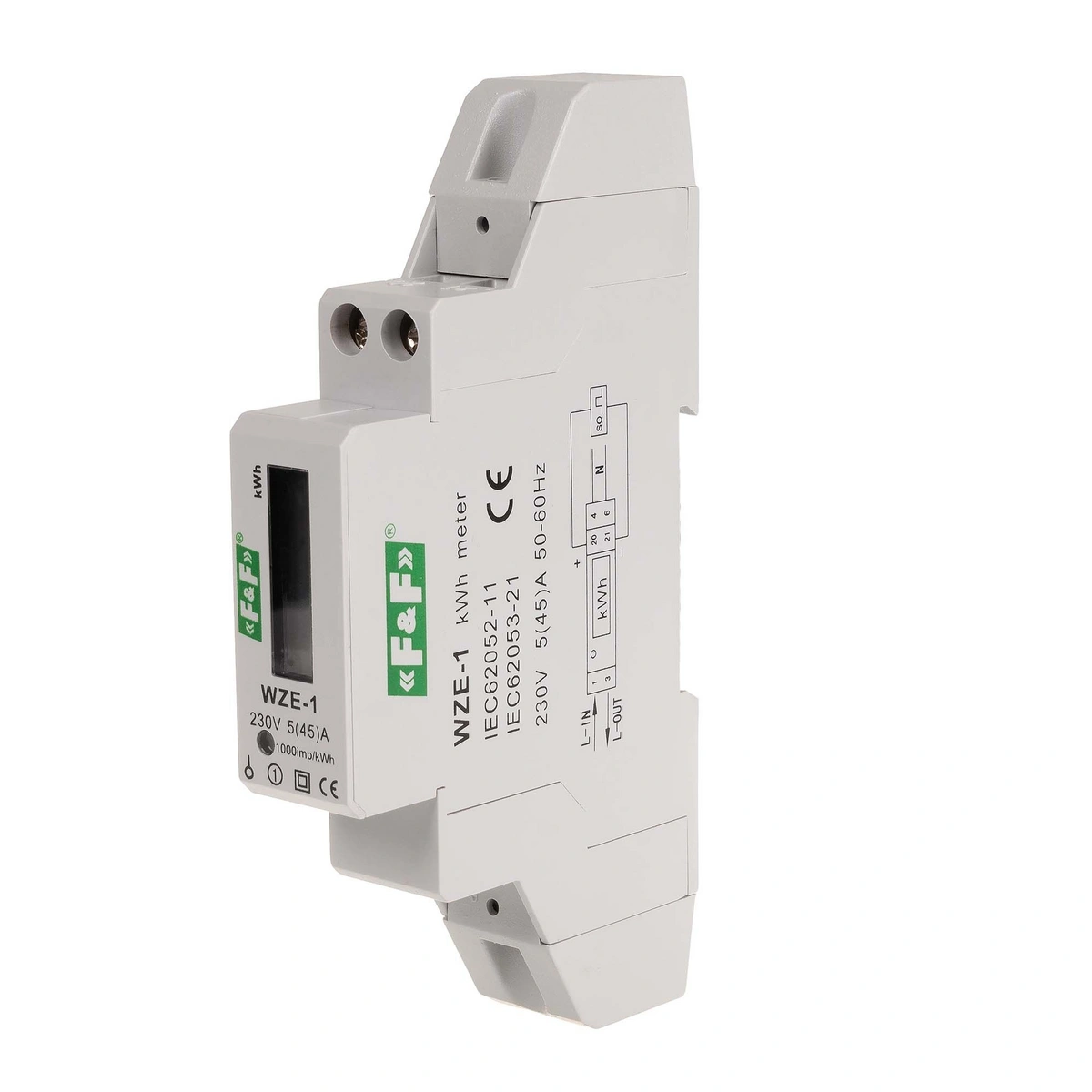 Licznik energii 1-faz LCD-1F WZE-1 certyfikat MID